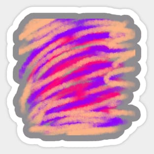 Purple Red watercolor art design Sticker